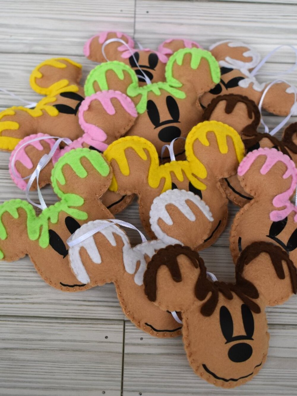 Christmas Mickey mouse ornaments/ tree decor/ multicolor